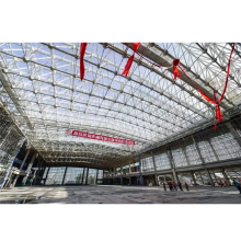 Prefab Light Steel Structure Space Frame Truss Train Station Roof